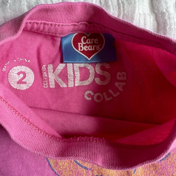 Cotton On Kids Distressed Tee Shirt - Care Bears Collab - Size 2 / 18-24 Months - Picture 3 of 4
